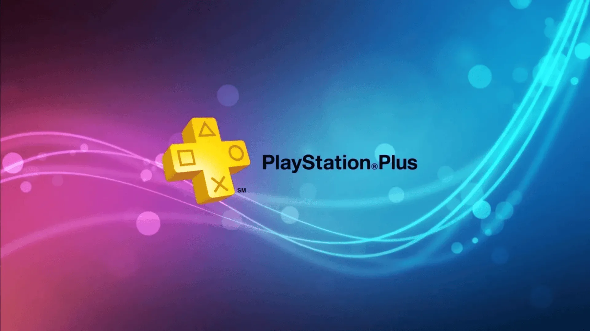 Logo PlayStation Plus trên nền xanh dương
