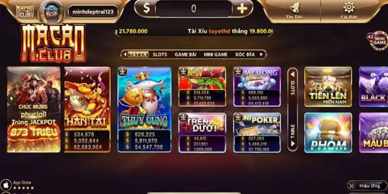 Macau Club – Cổng game đổi thưởng phát triển mạnh mẽ và hợp pháp