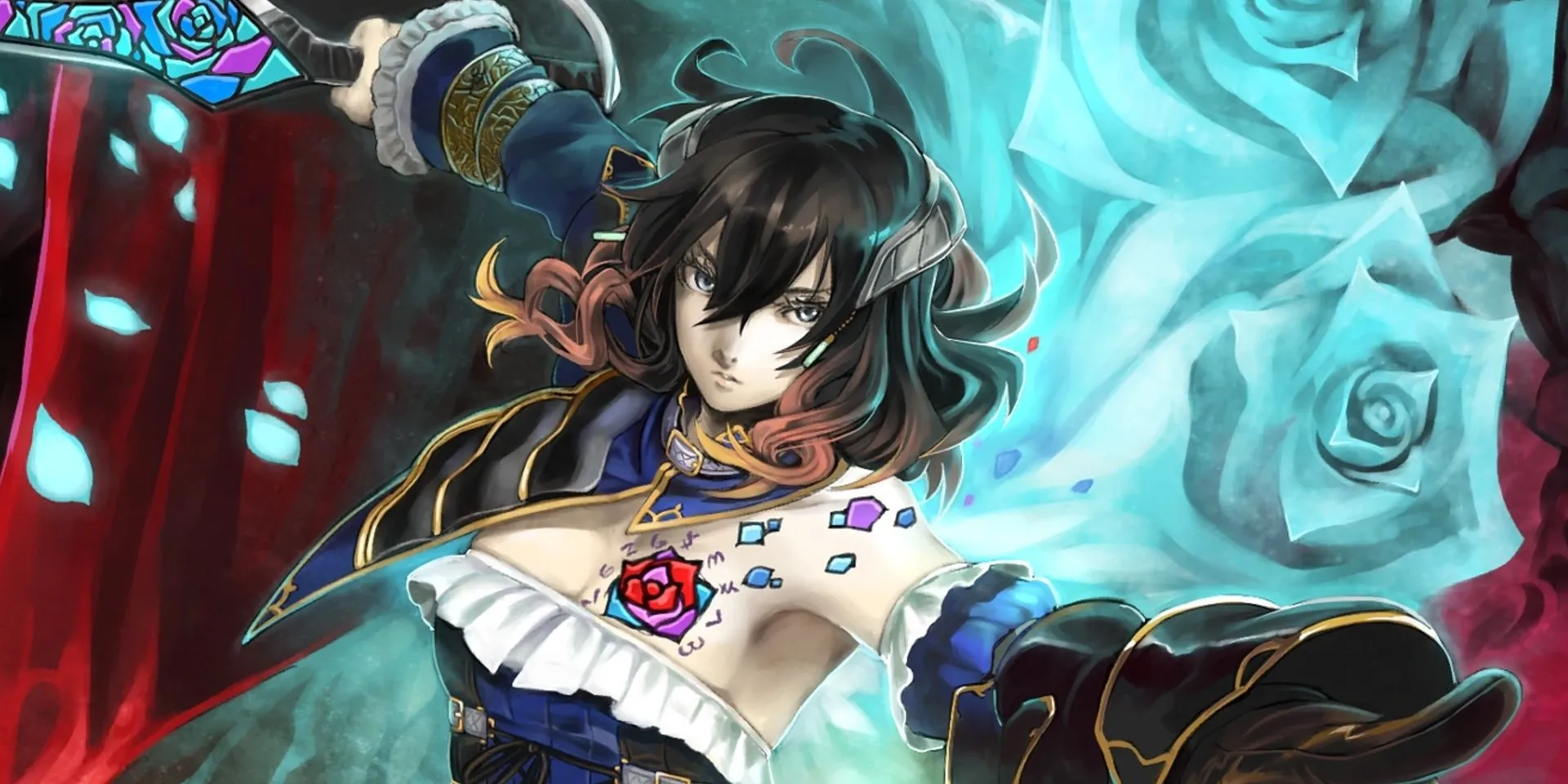 Miriam trên ảnh bìa game Bloodstained: Ritual of the Night