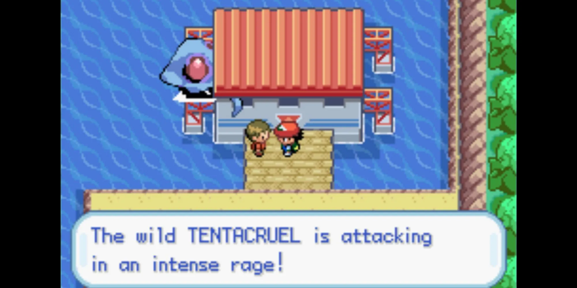 Một con Tentacruel khổng lồ hoang dã xuất hiện ở Porta Vista trong Pokémon Ash Gray