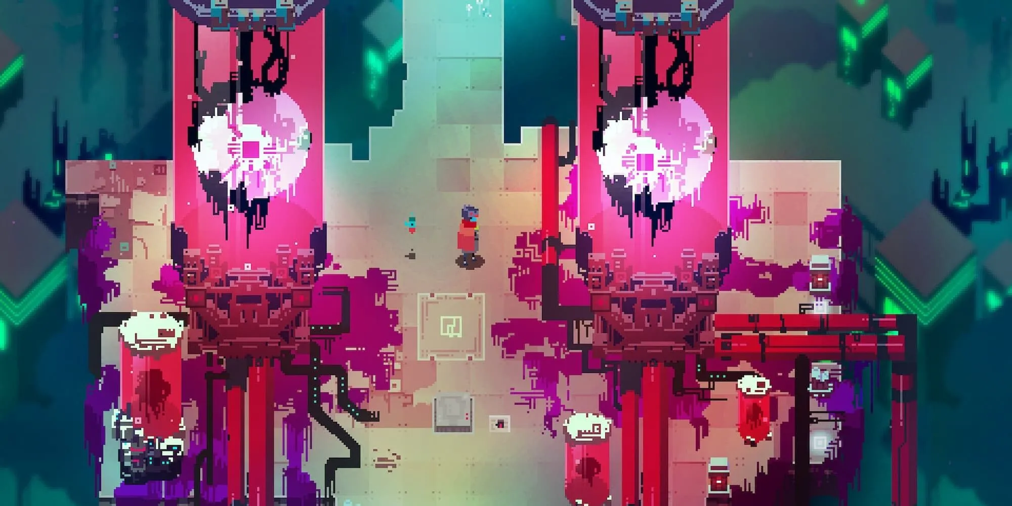Một hòn đảo bay trong Hyper Light Drifter