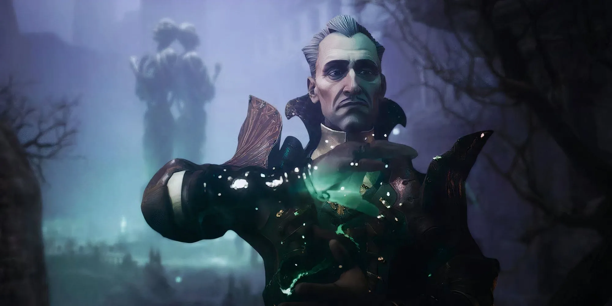 Nhân vật Emmerich sử dụng phép thuật trong Dragon Age The Veilguard