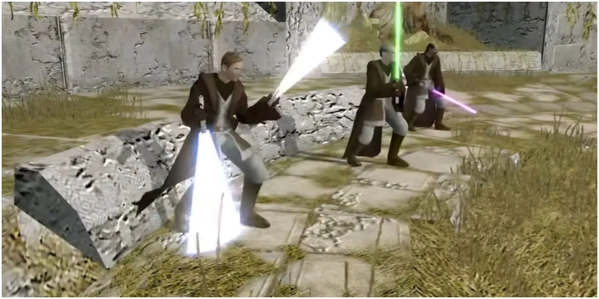 Nhân vật Jedi Exile trong Star Wars Knights of the Old Republic II The Sith Lords đối mặt với bóng tối