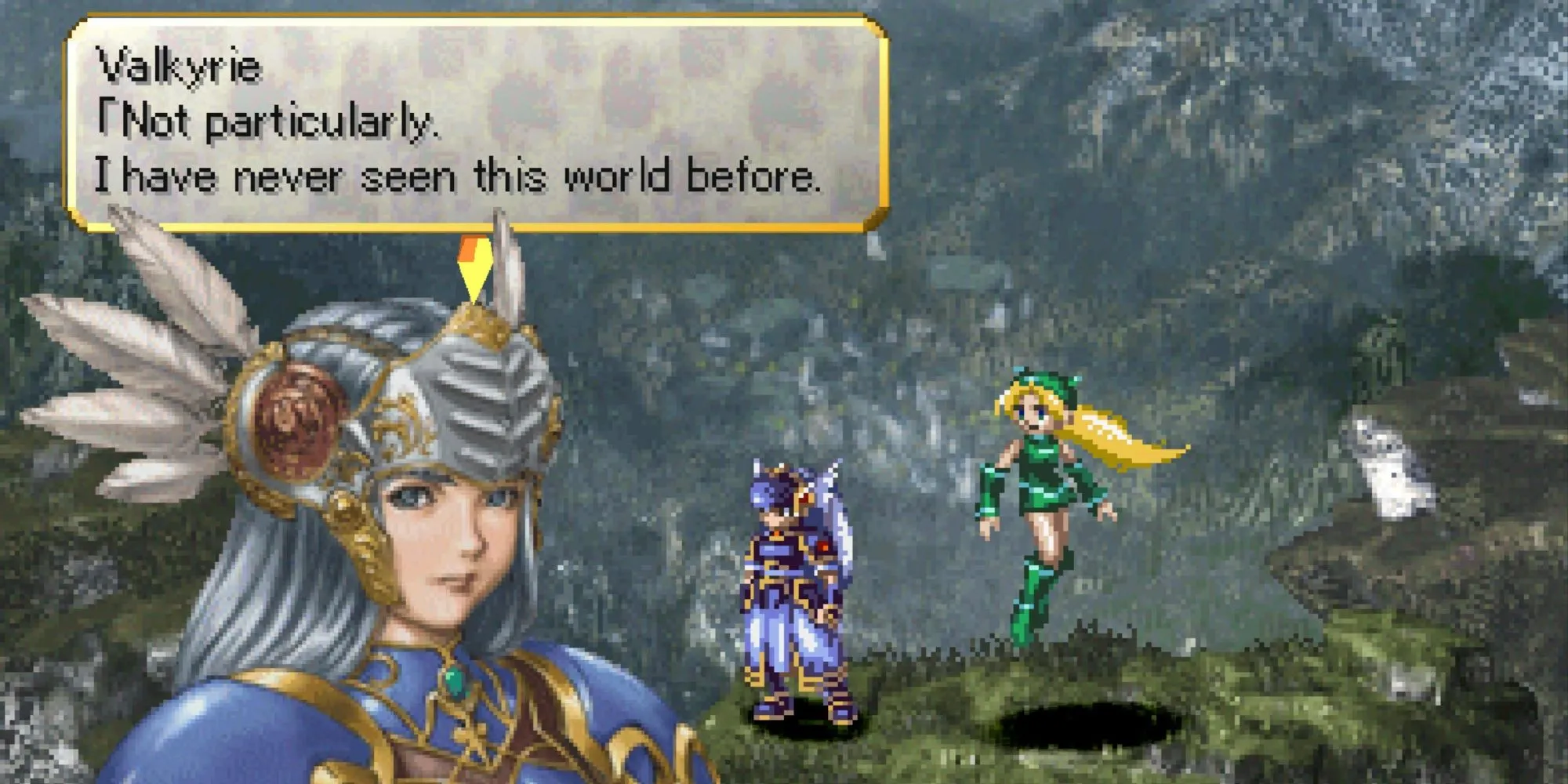 Nữ thần chiến binh Lenneth Valkyrie oai phong trong Valkyrie Profile, JRPG dựa trên thần thoại Bắc Âu