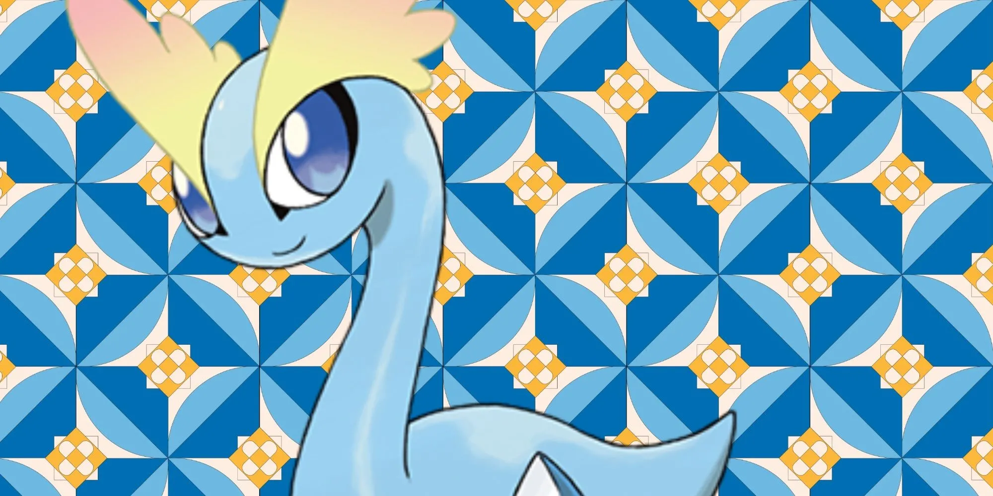 Pokémon Amaura băng giá đứng trên nền tuyết trắng