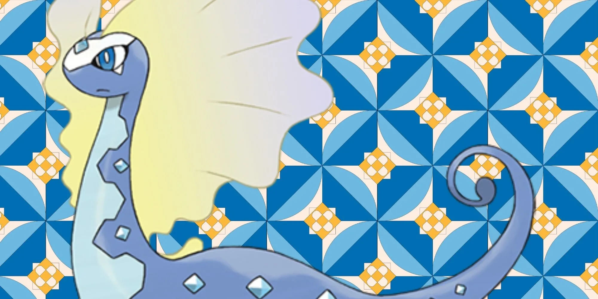 Pokémon Aurorus to lớn với bộ lông vũ màu xanh trên cổ
