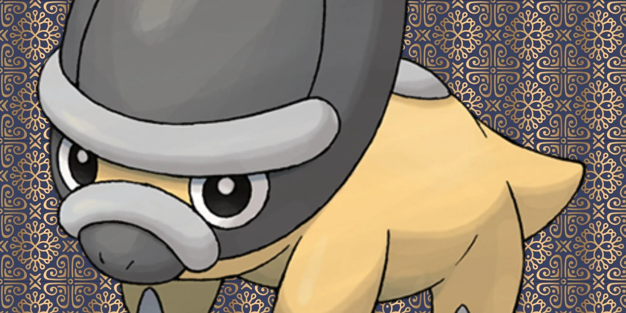 Pokémon Shieldon với khuôn mặt hình chiếc khiên