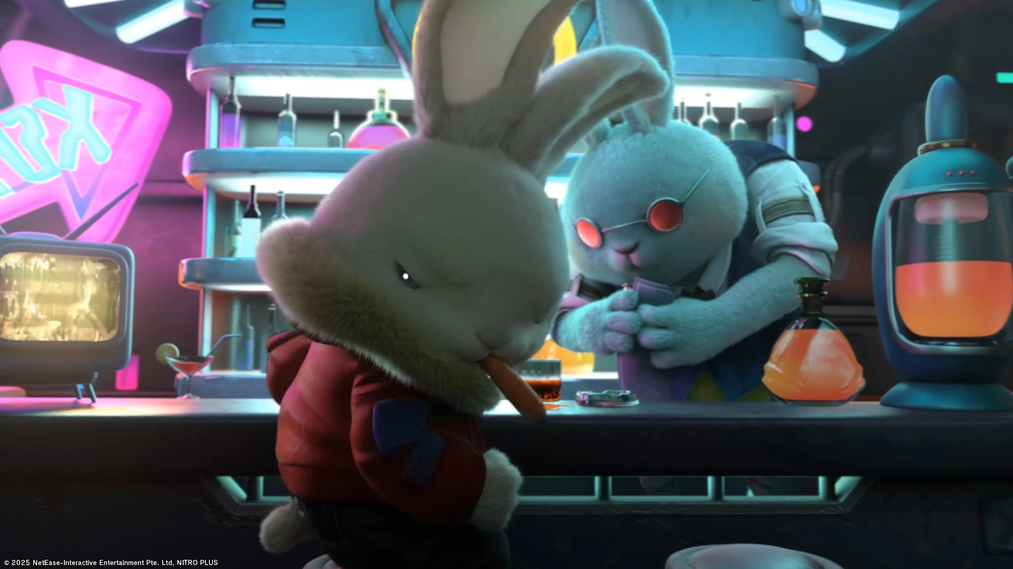 Quán bar trong Rusty Rabbit, nơi Rusty có thể nhận nhiệm vụ phụ