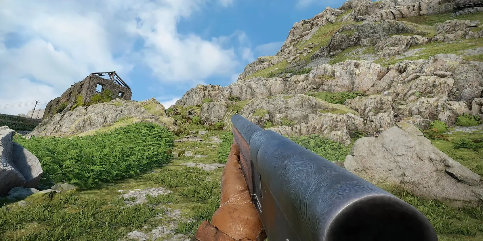 Shotgun Broadside Auto 5 trong game Atomfall, một vũ khí cận chiến cực mạnh