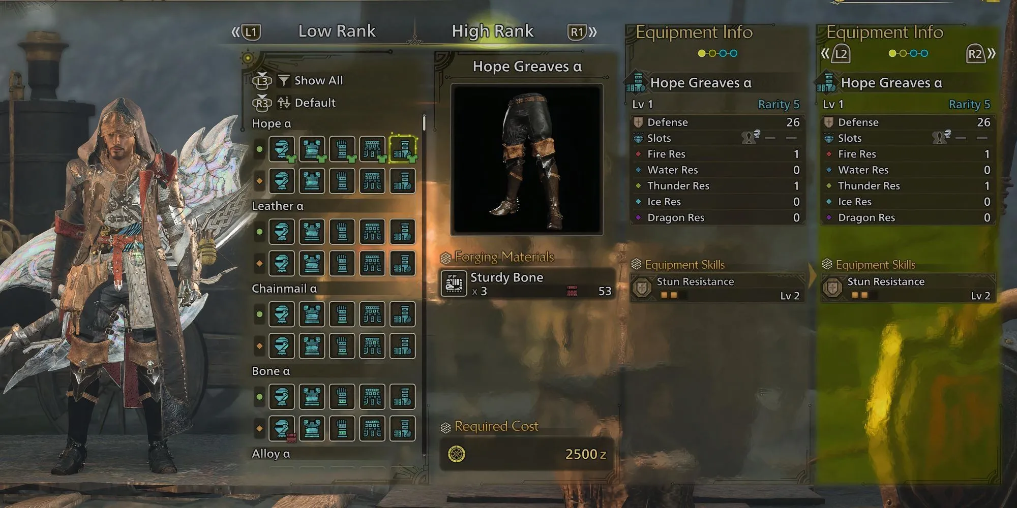 Thợ rèn trong Monster Hunter Wilds đang chế tạo giáp