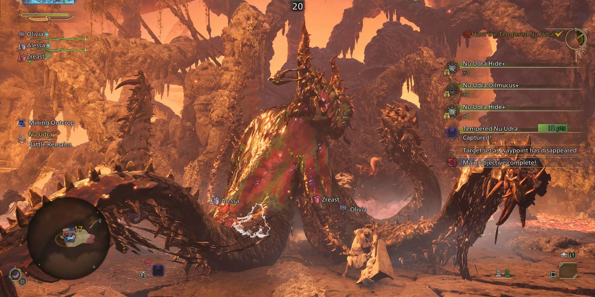 Thợ săn đang chuẩn bị bắt giữ một quái vật lớn trong Monster Hunter Wilds bằng bẫy