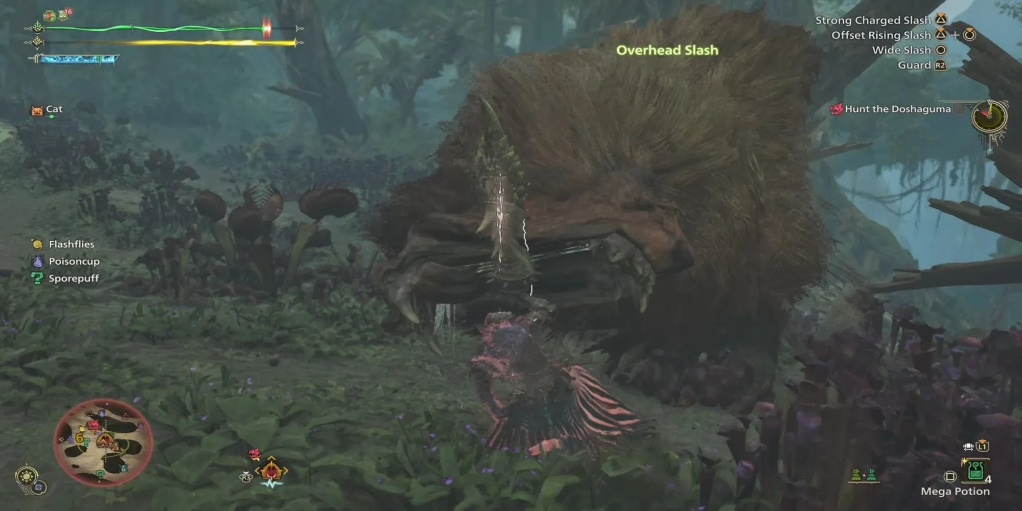 Thợ săn Monster Hunter Wilds nhận sát thương từ quái vật