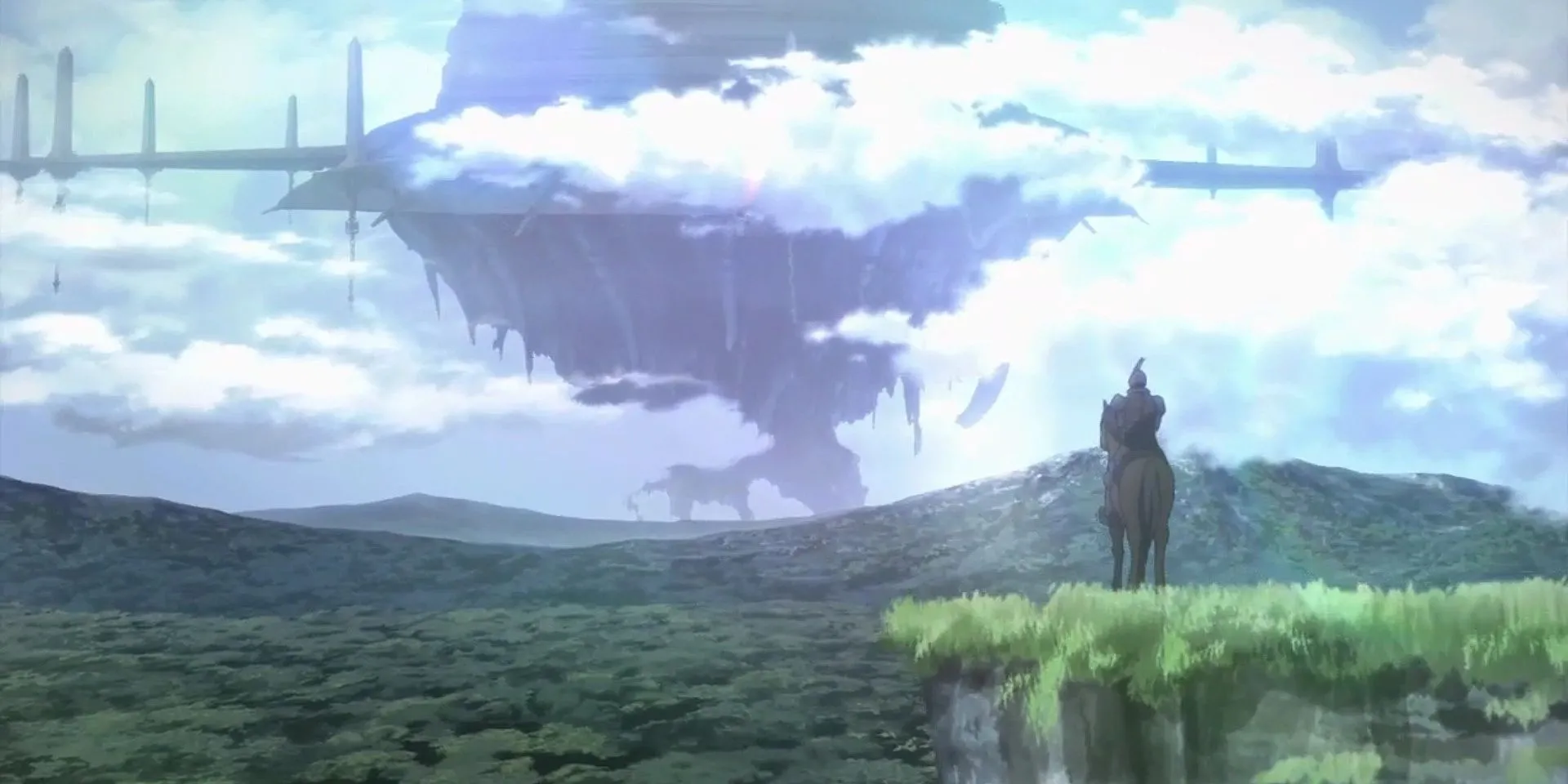 Toàn cảnh lâu đài Aincrad, bối cảnh chính của game Sword Art Online