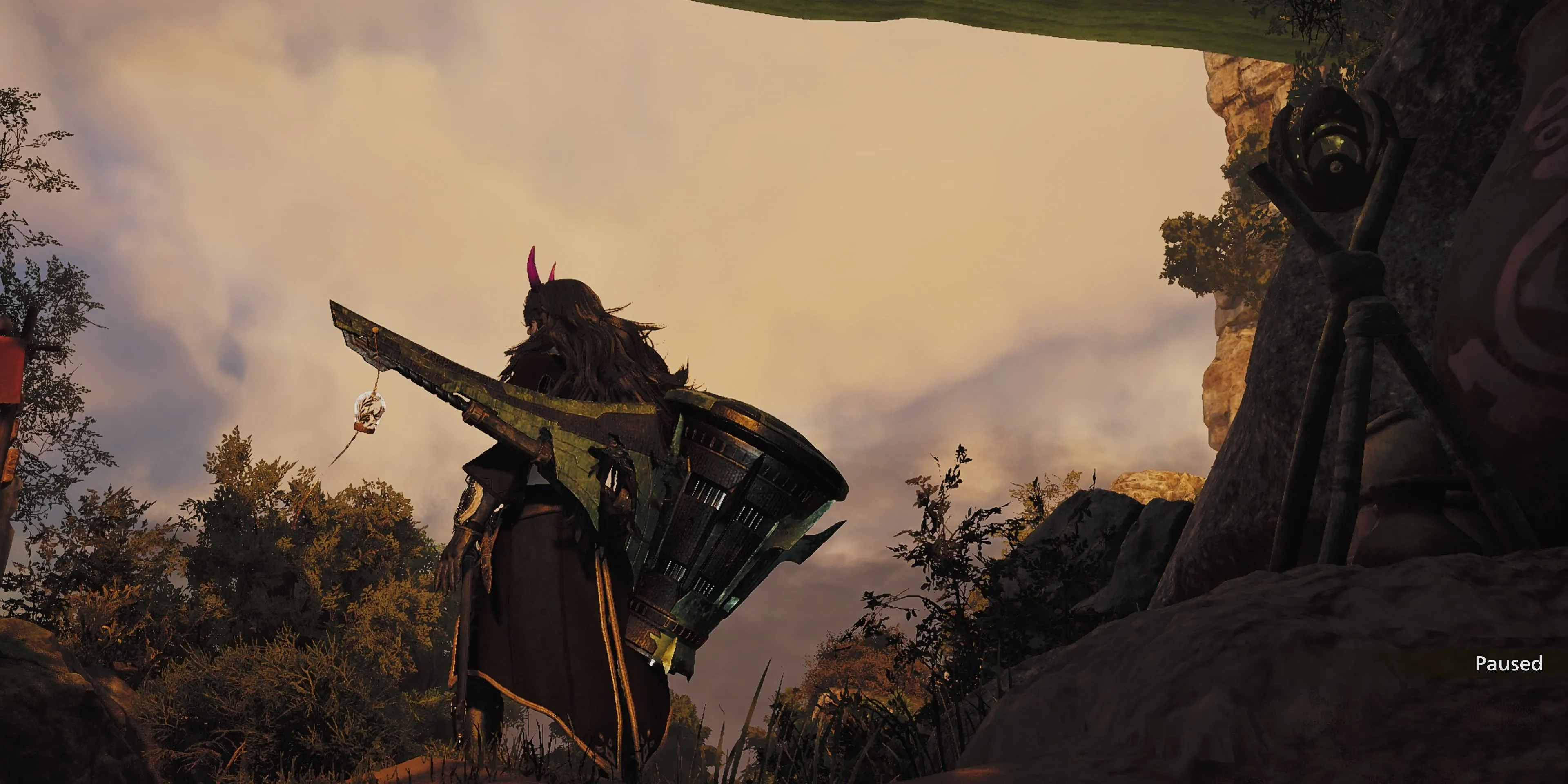 Tổng quan vũ khí Hammer trong Monster Hunter Wilds với thợ săn đang trang bị