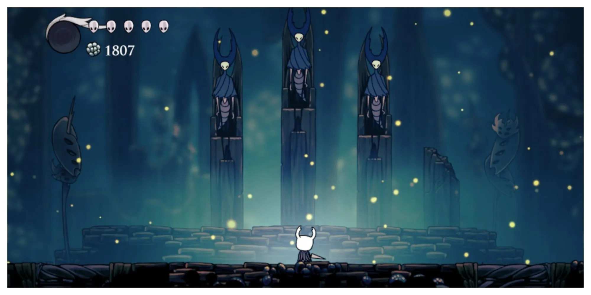 Trận đấu boss Mantis Lords trong Hollow Knight, thể hiện phong cách Metroidvania đặc trưng