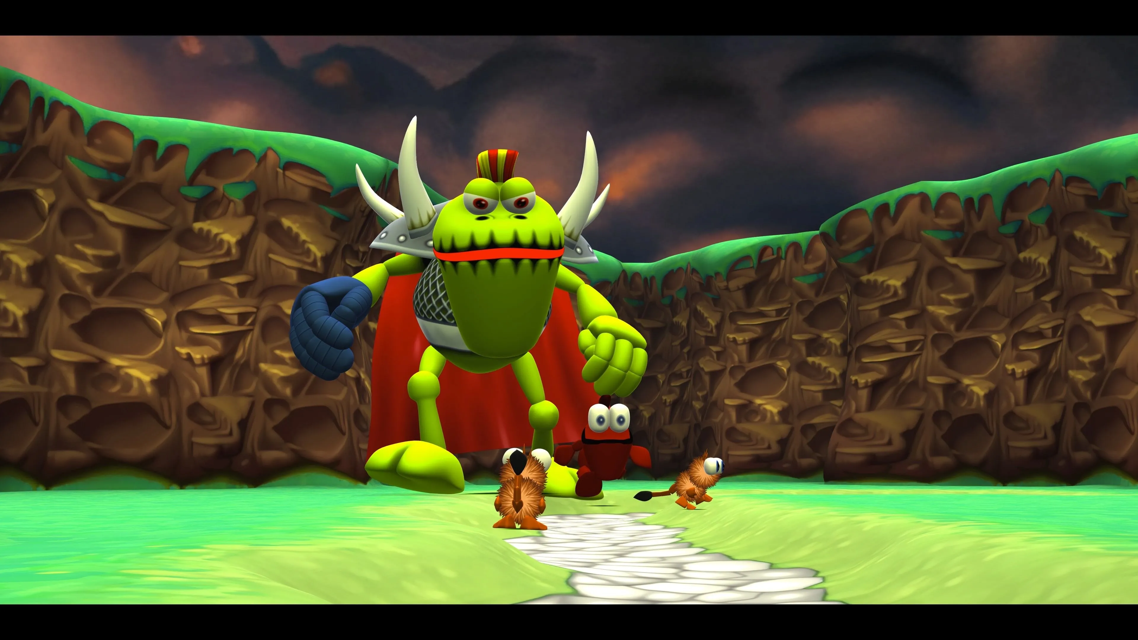Trận đấu với trùm Baron Dante trong Croc Legend of the Gobbos Remaster