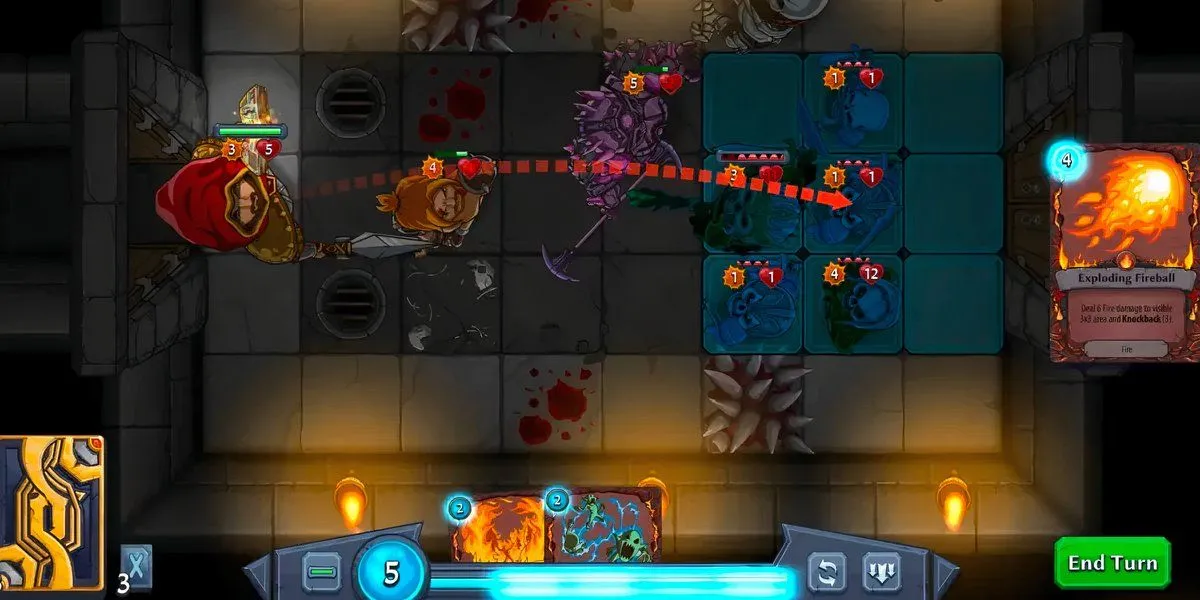 Abalon Tactical Deckbuilder combat