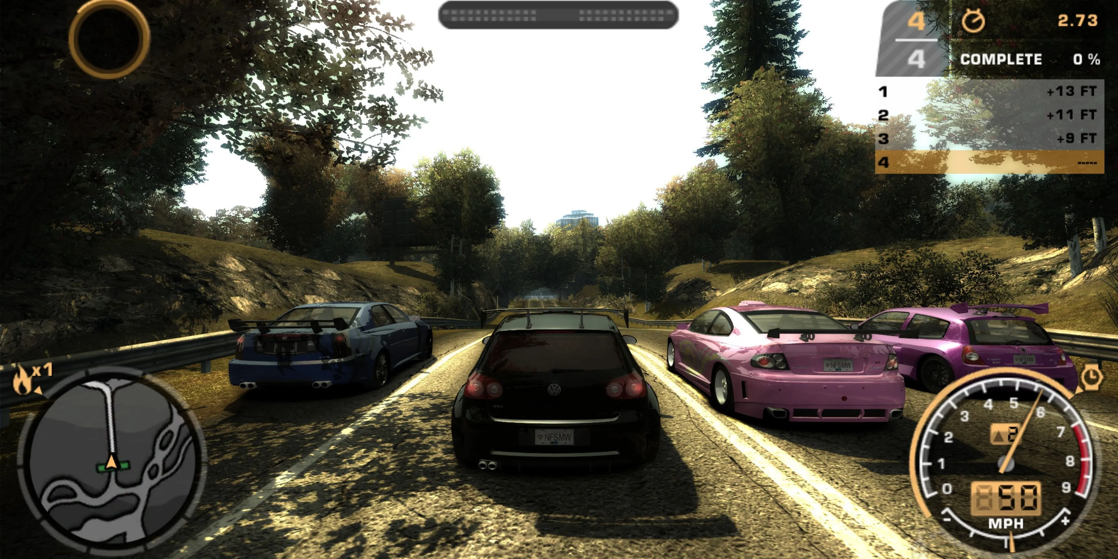 Ảnh chụp màn hình của NFS Most Wanted Black Edition 2005
