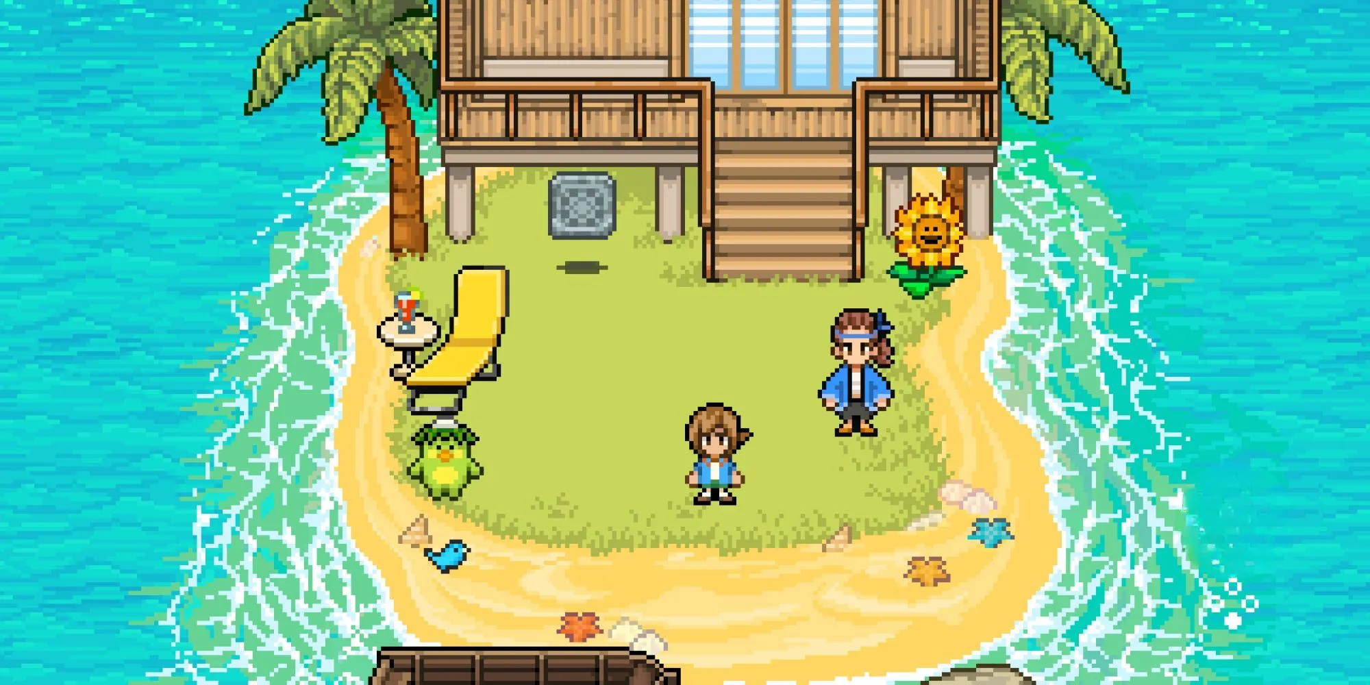 Ảnh chụp màn hình game Fishing Paradiso với nhân vật đang câu cá