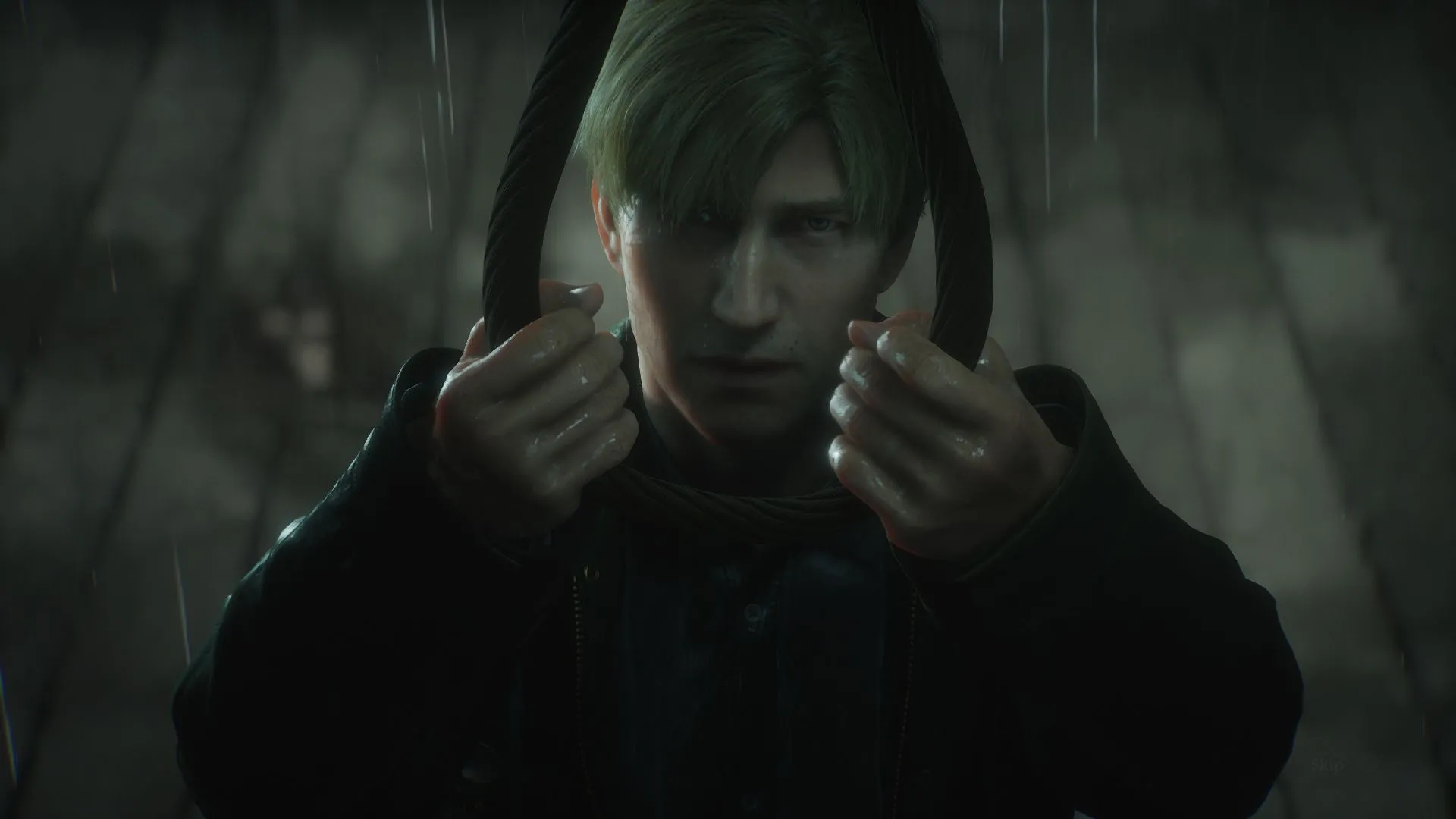Ảnh màn hình game Silent Hill 2 gốc, nhân vật James Sunderland