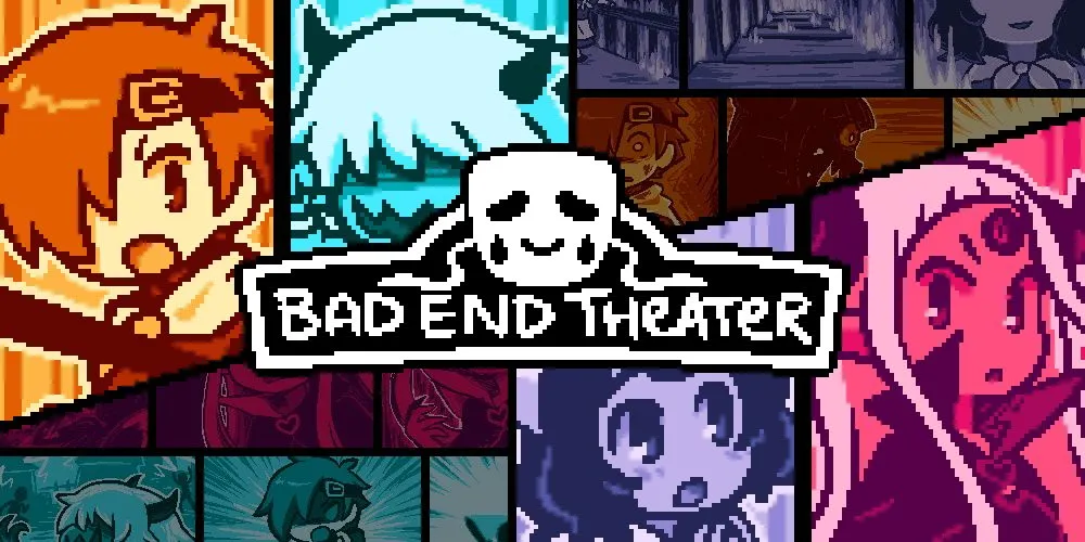 Ảnh minh họa Bad End Theater với các nhân vật hoạt hình