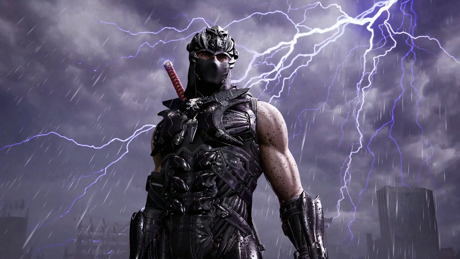 Ảnh quảng bá hoặc cảnh chiến đấu trong Ninja Gaiden 4