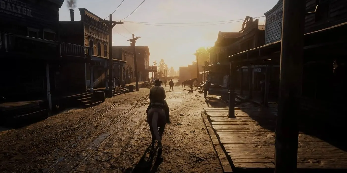 Arthur Morgan cưỡi ngựa khám phá thế giới mở rộng lớn trong Red Dead Redemption 2, tái hiện Miền Tây hoang dã cuối thế kỷ 19