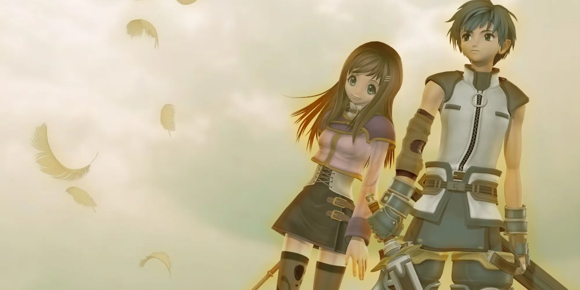 Artwork chính thức của Star Ocean Till the End of Time, tập trung vào nhân vật chính Fayt Leingod