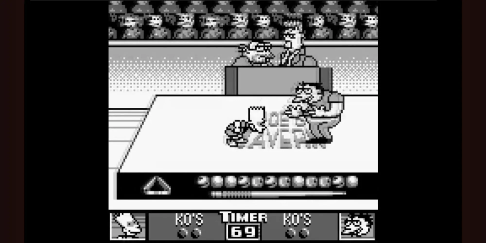 Bart Simpson đang tham gia một minigame trong Bart vs. The Juggernauts