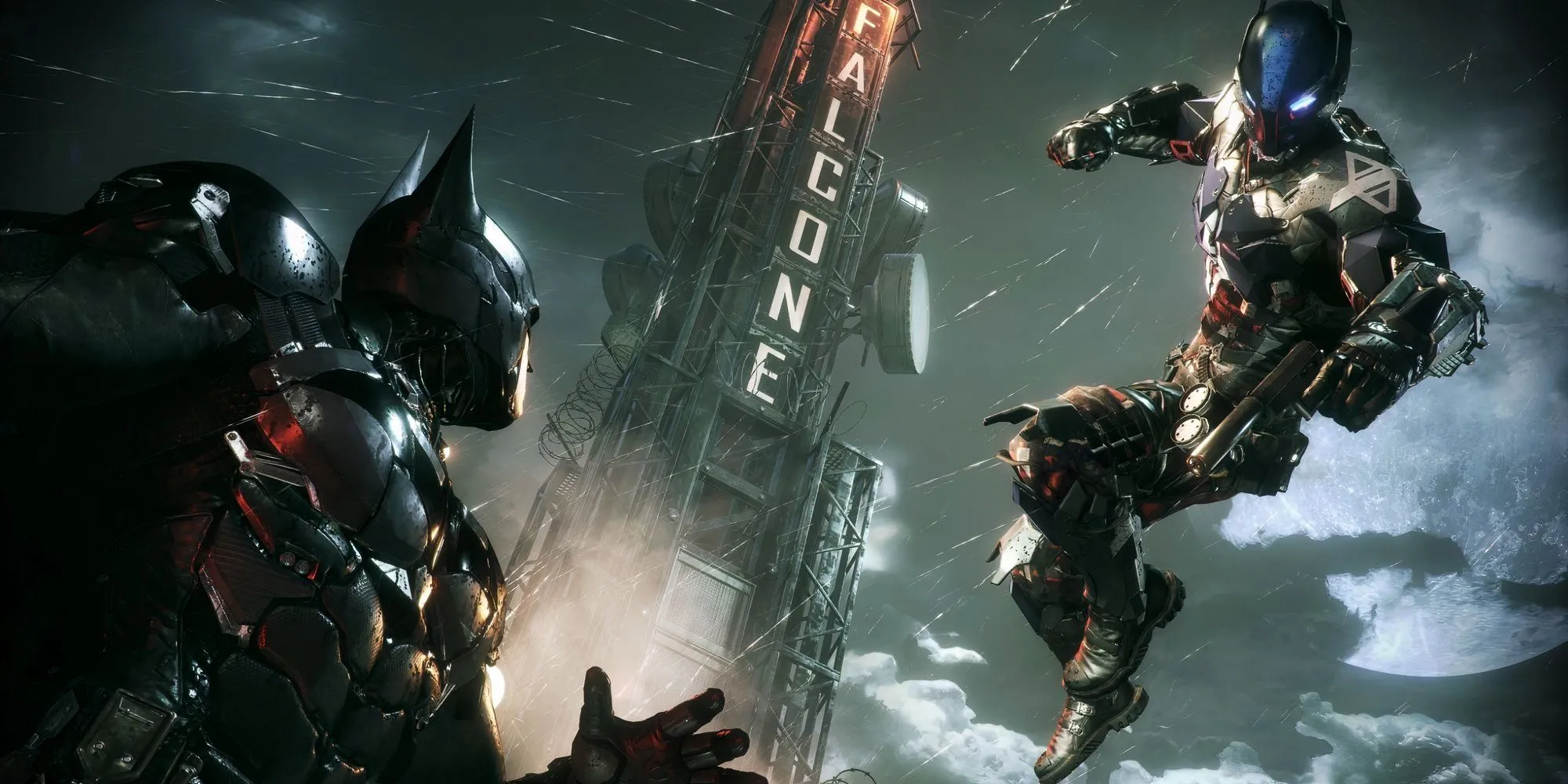 Batman đối mặt với Arkham Knight trong Batman Arkham Knight.