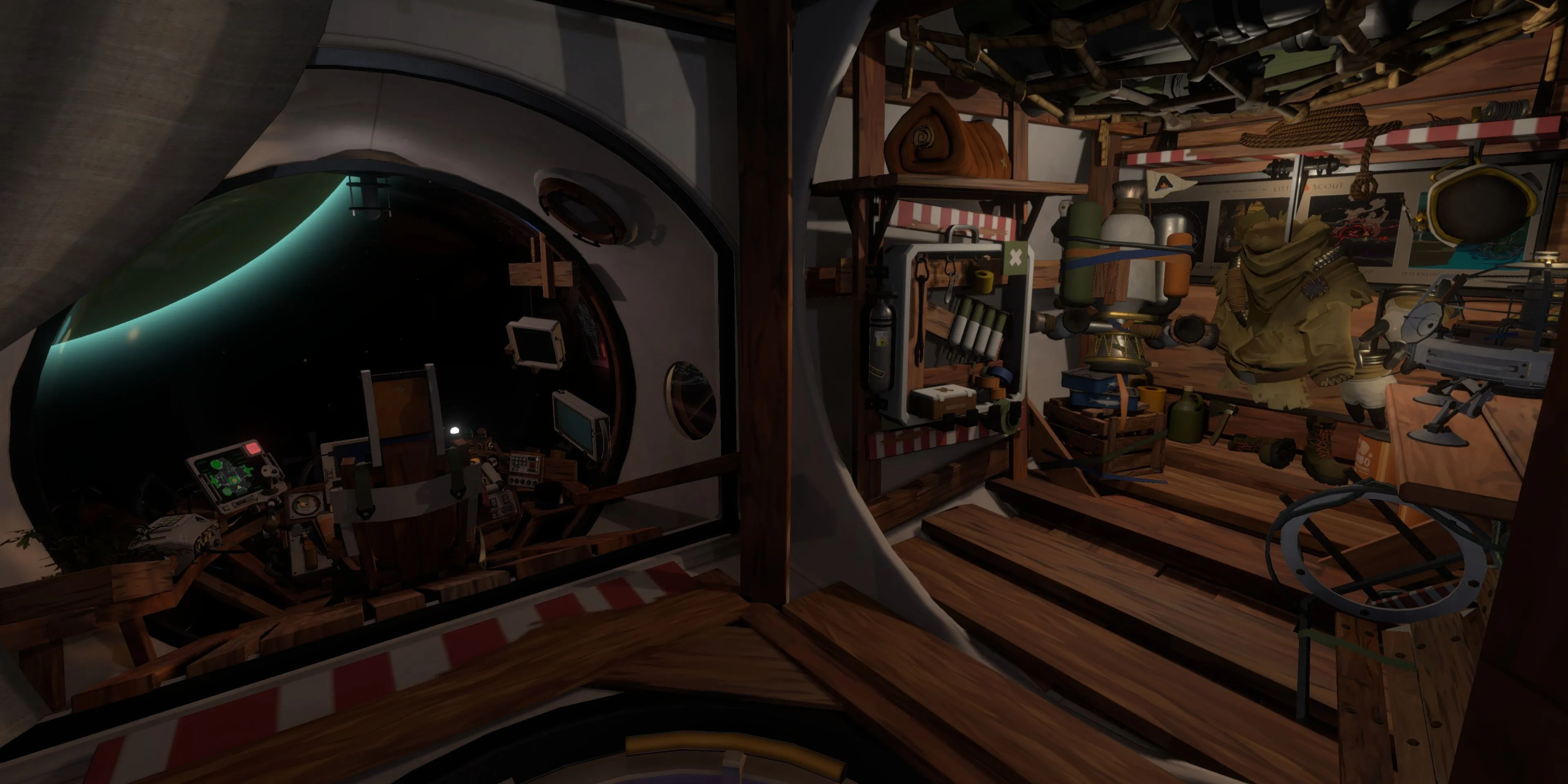 Bên trong phi thuyền khám phá vũ trụ trong game phiêu lưu Outer Wilds