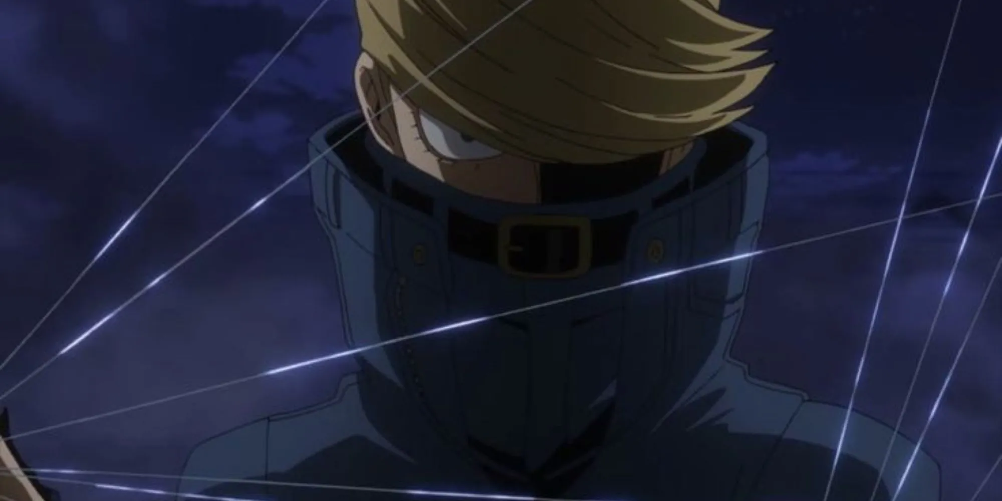 Best Jeanist sử dụng Quirk Fiber Master điều khiển sợi vải trong trận chiến ở My Hero Academia