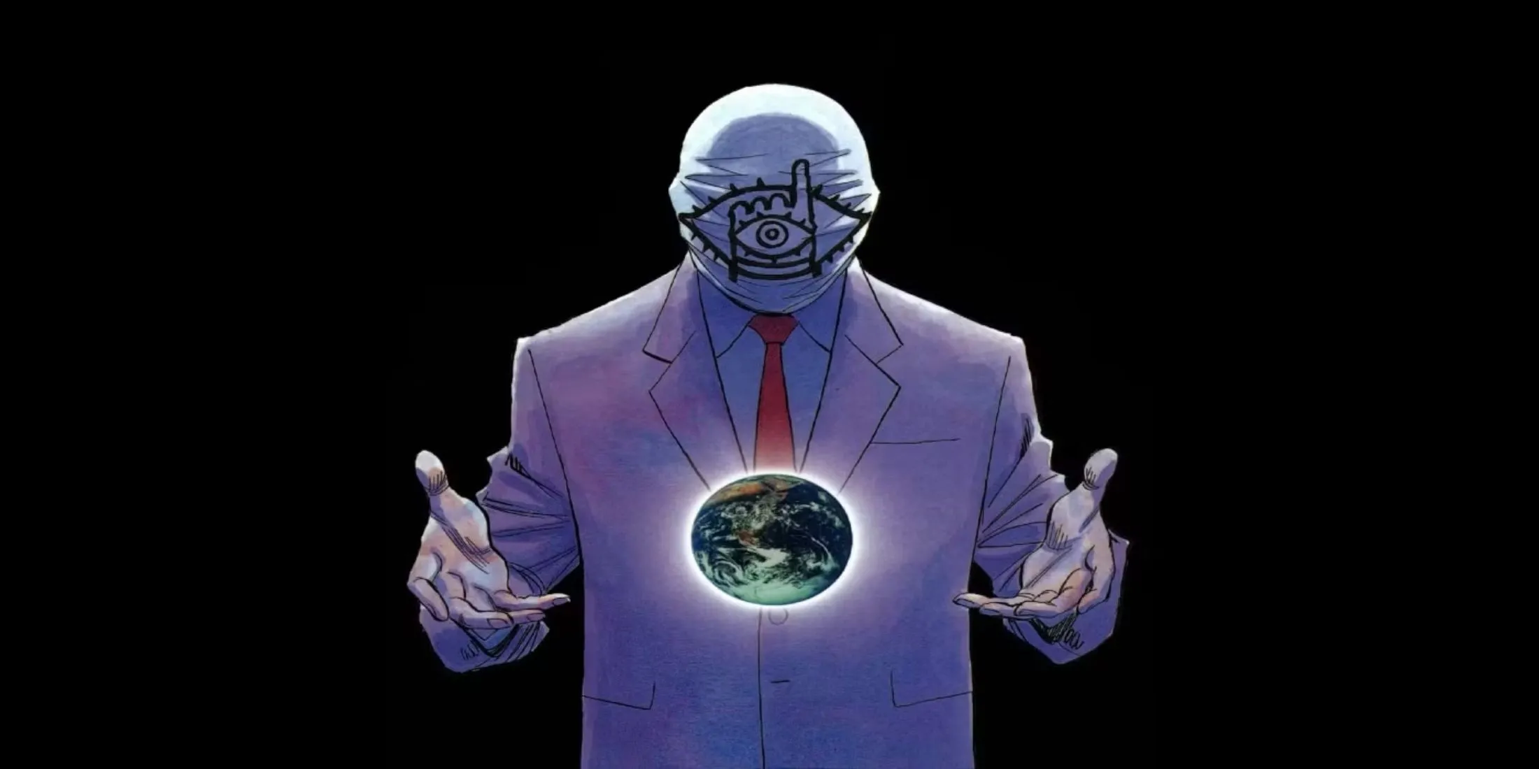 Bìa truyện tranh 20th Century Boys của Naoki Urasawa, thể hiện không khí bí ẩn và khoa học viễn tưởng