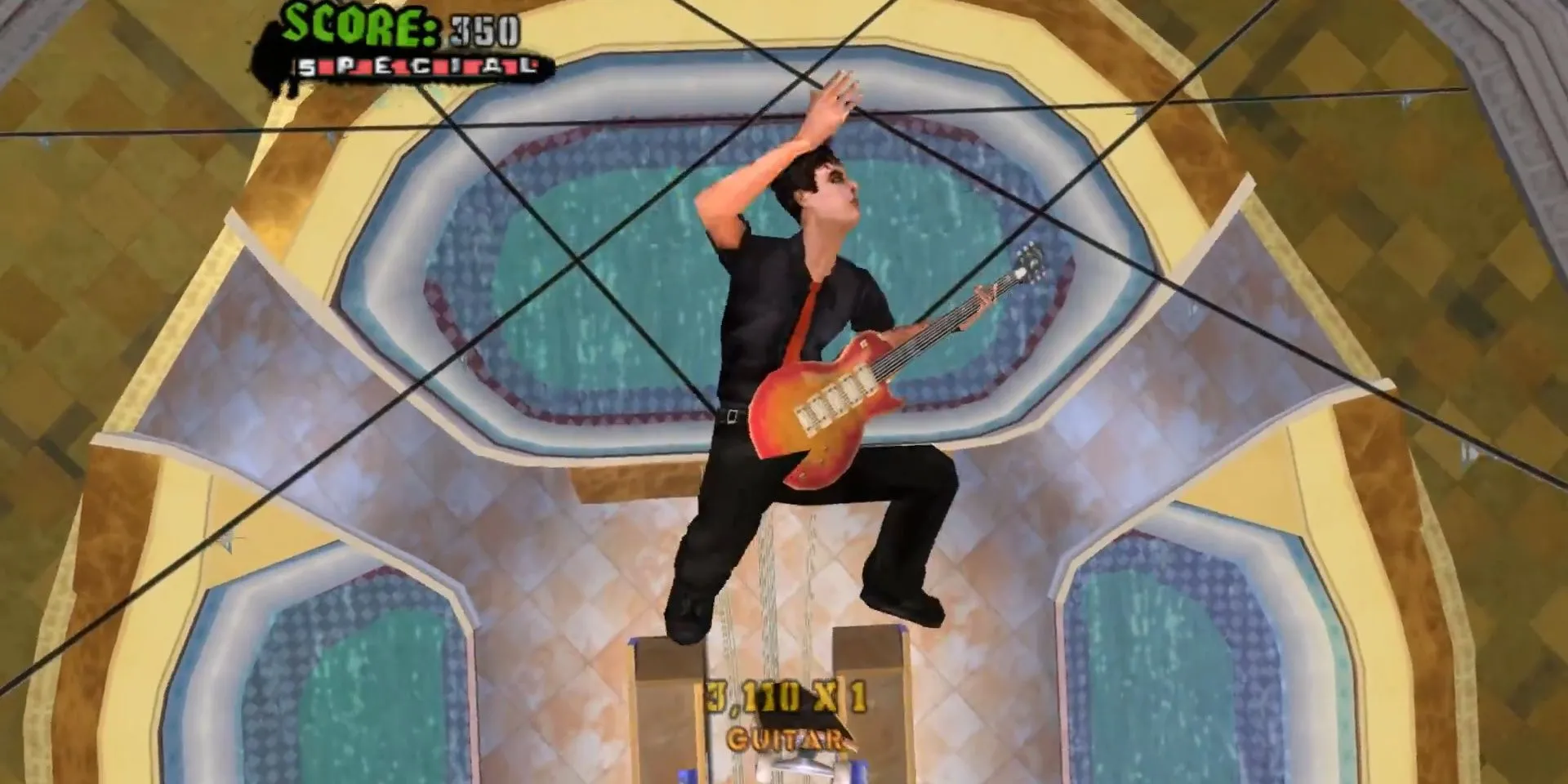 Billie Joe Armstrong của Green Day trượt ván trong Tony Hawk's American Wasteland
