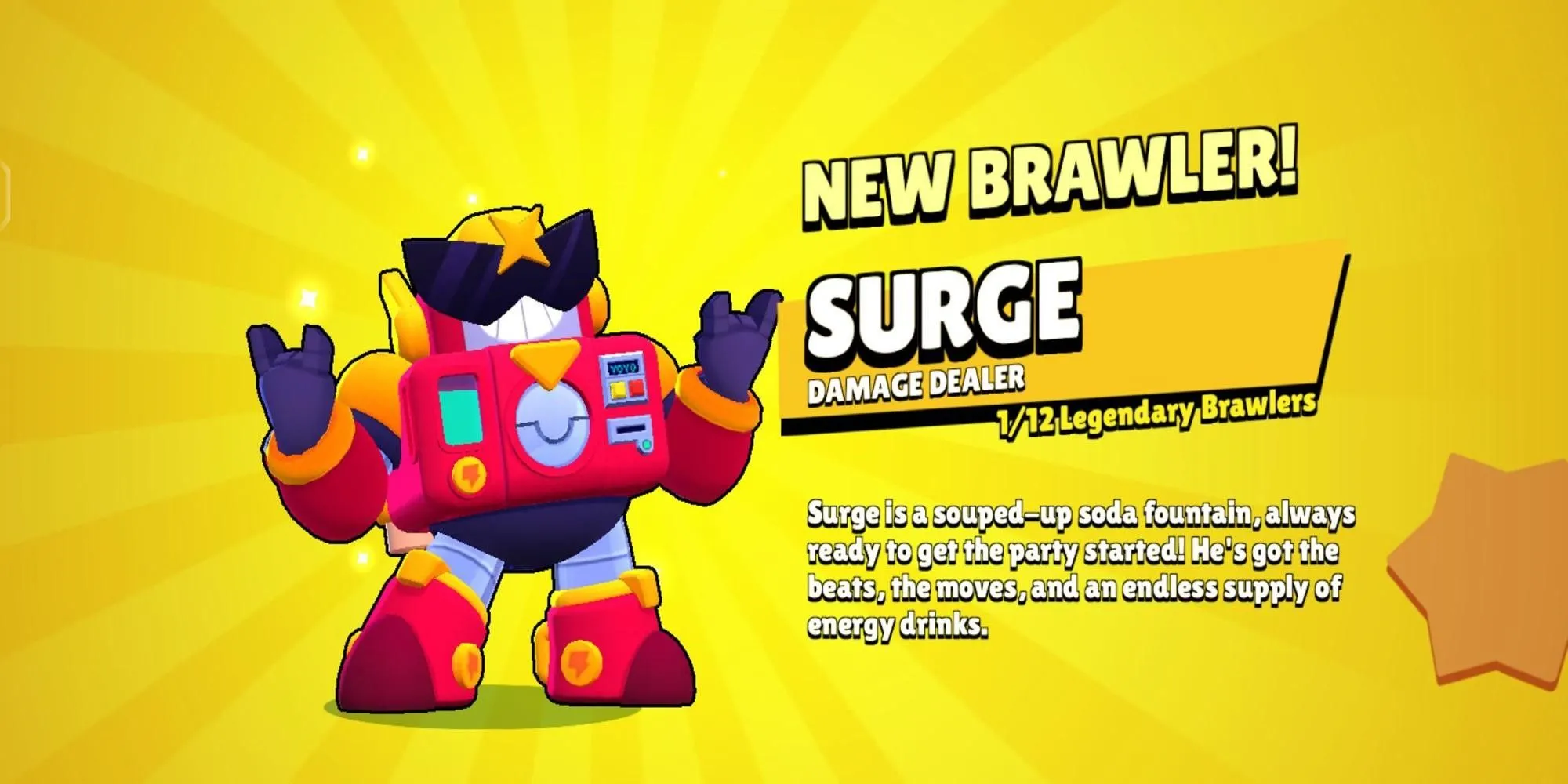 Brawler Huyền thoại Surge trong Brawl Stars.