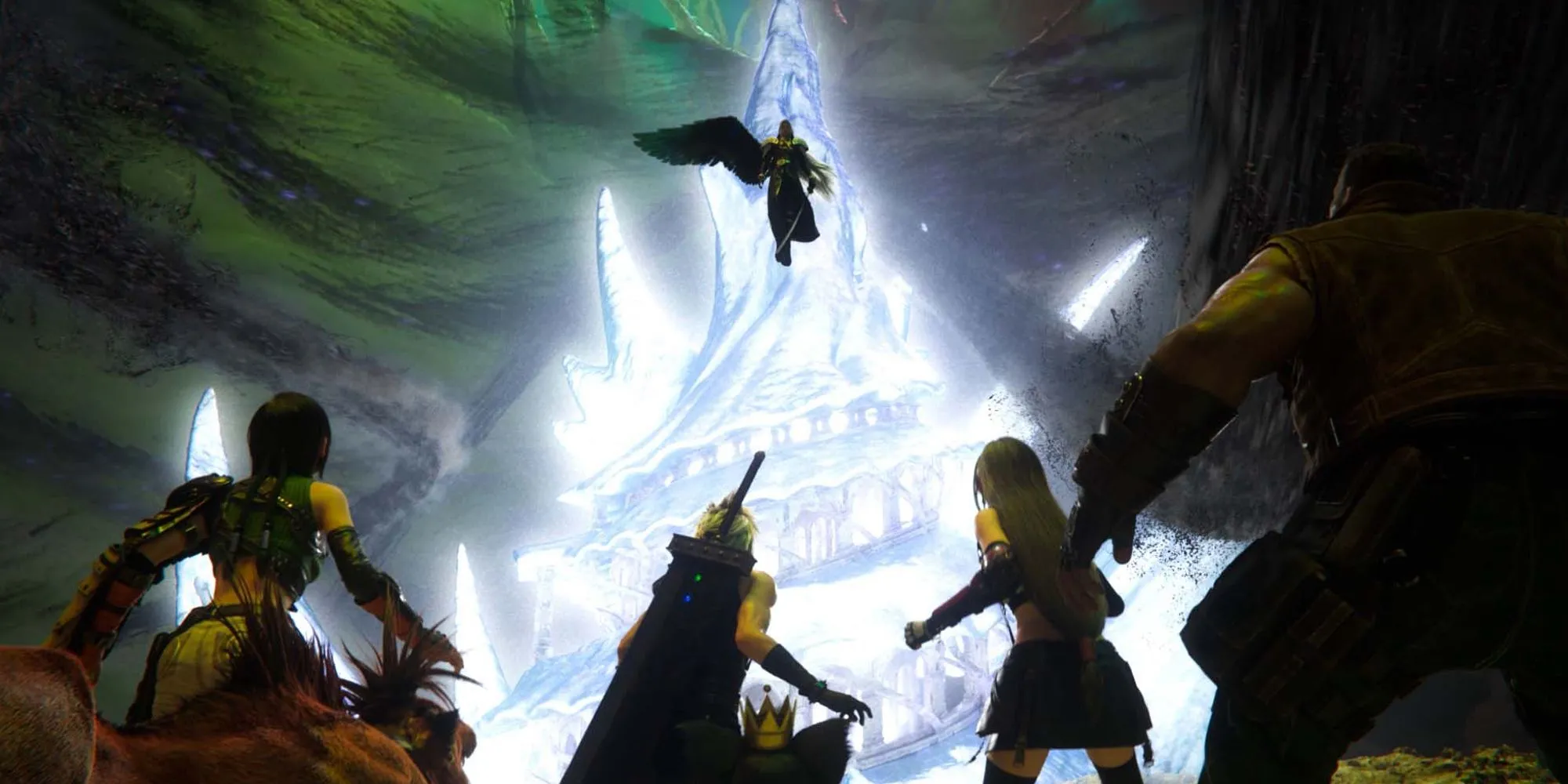 Các nhân vật trong tổ đội của Final Fantasy 7 Rebirth, có thể chuyển đổi linh hoạt trong chiến đấu