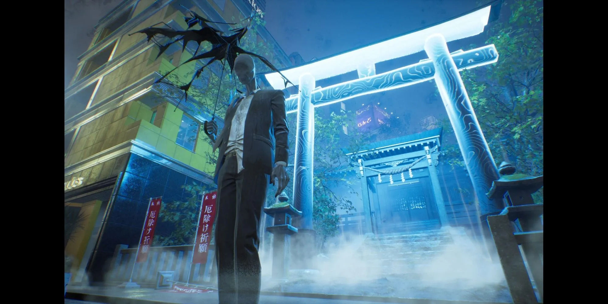 Các Yokai bí ẩn xuất hiện trên đường phố Tokyo vắng vẻ trong game Ghostwire Tokyo