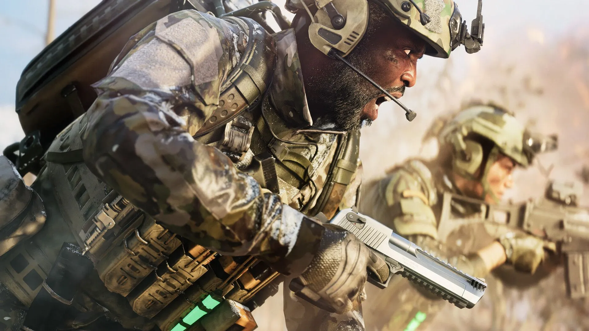 Cảnh chiến đấu quy mô lớn trong Battlefield 2042