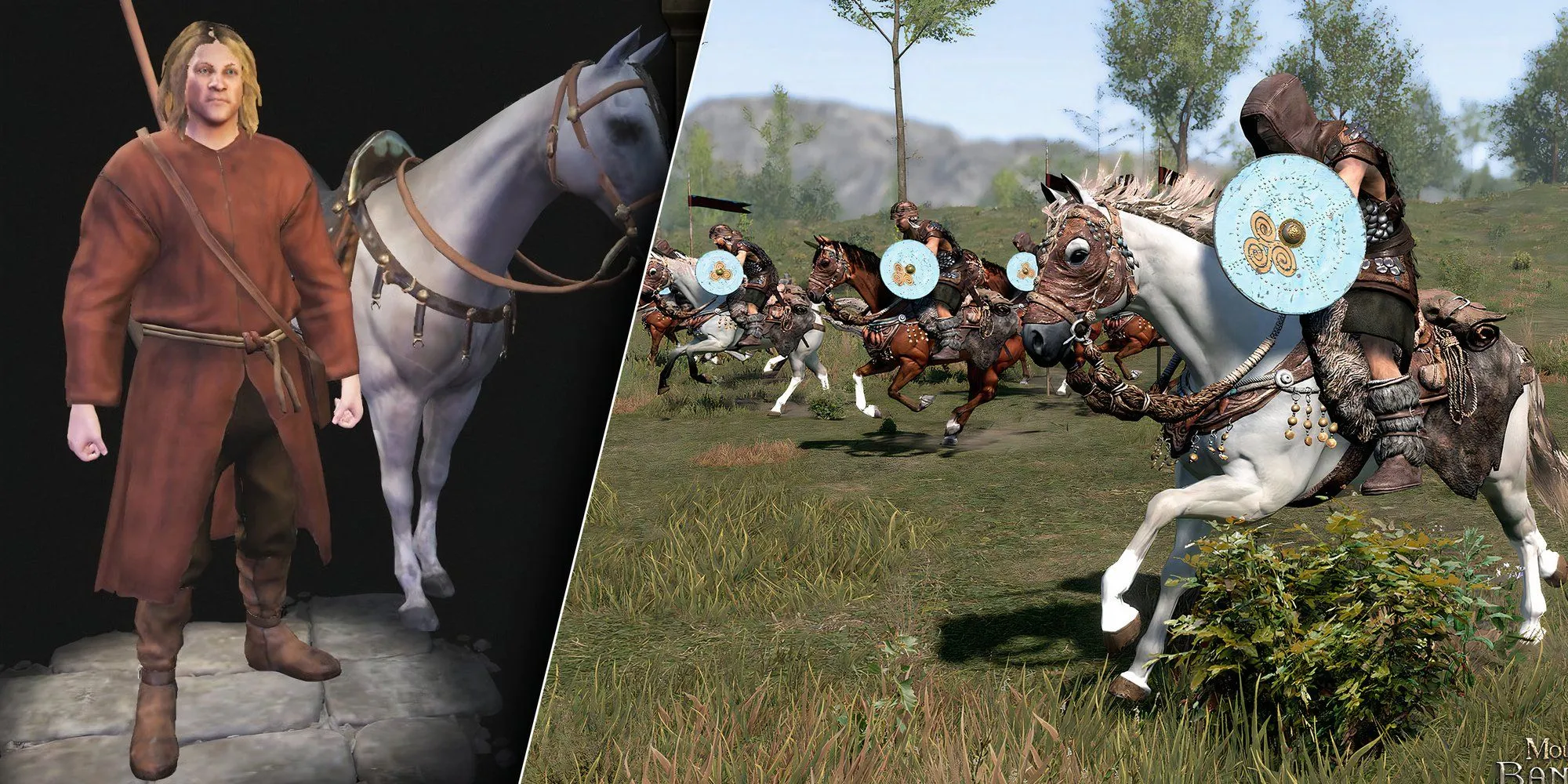 Cảnh chiến đấu trong Mount and Blade II: Bannerlord, game RPG sandbox cho phép người chơi bắt đầu từ một cá nhân nhỏ bé để xây dựng đế chế.