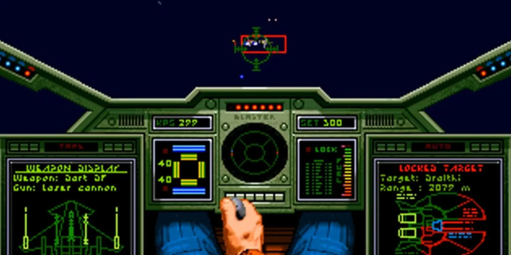Cảnh không chiến vũ trụ trong game mô phỏng Wing Commander