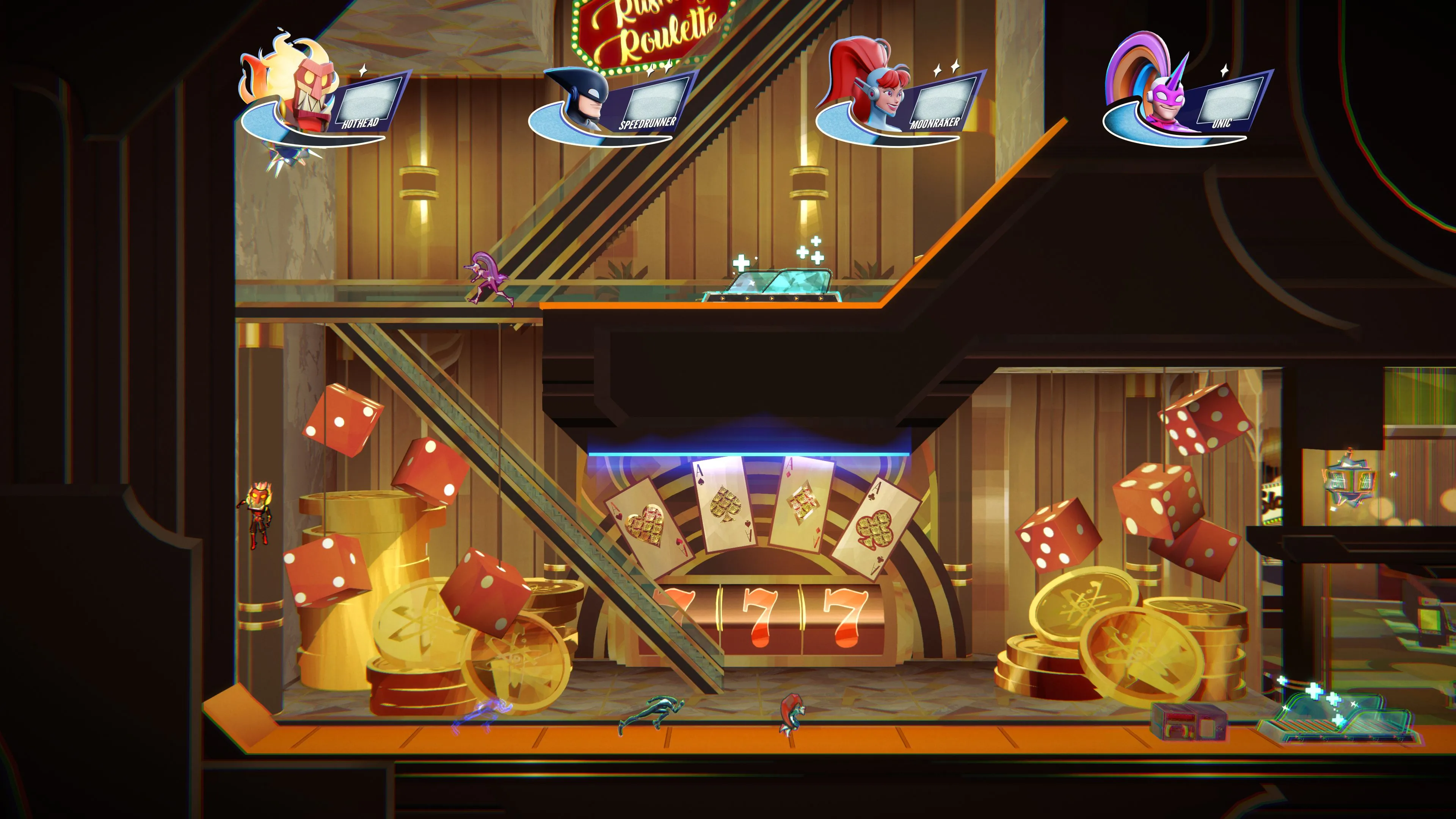 Cảnh người chơi tranh tài trong giải đấu Speedrunners 2