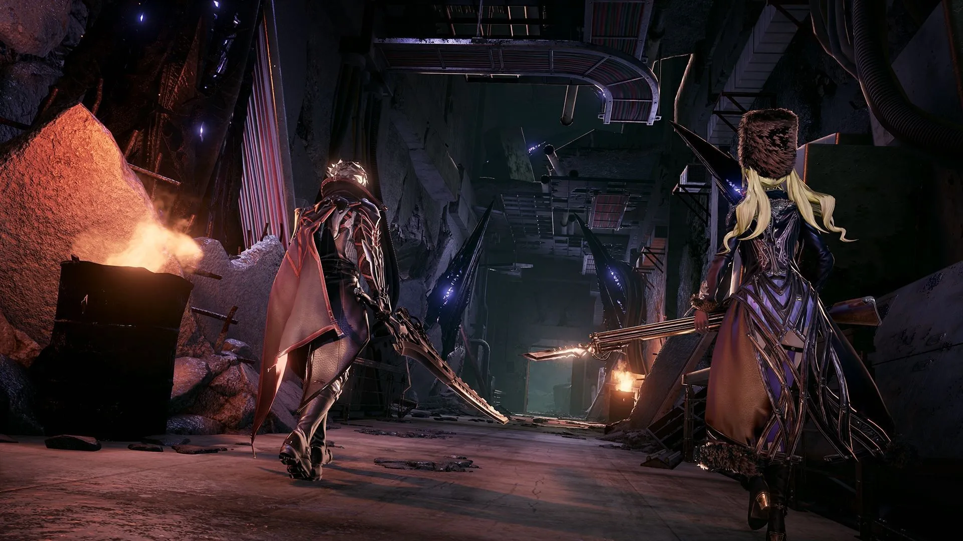 Cảnh nhân vật sử dụng kỹ năng tấn công đặc biệt trong game Code Vein