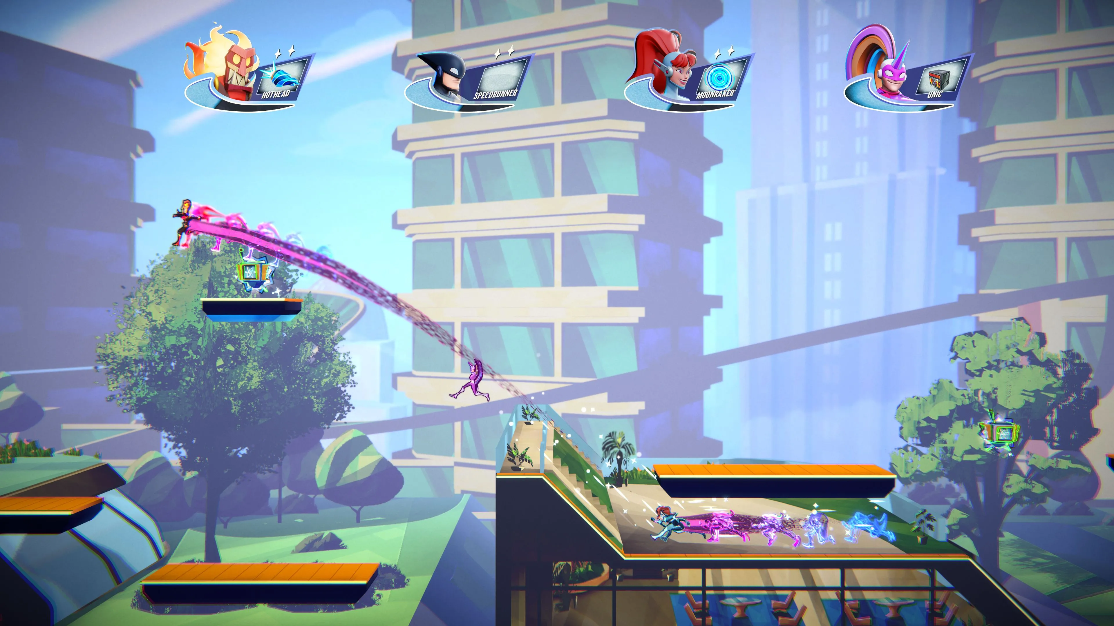 Chế độ 64 người chơi trong Speedrunners 2 King Of Speed