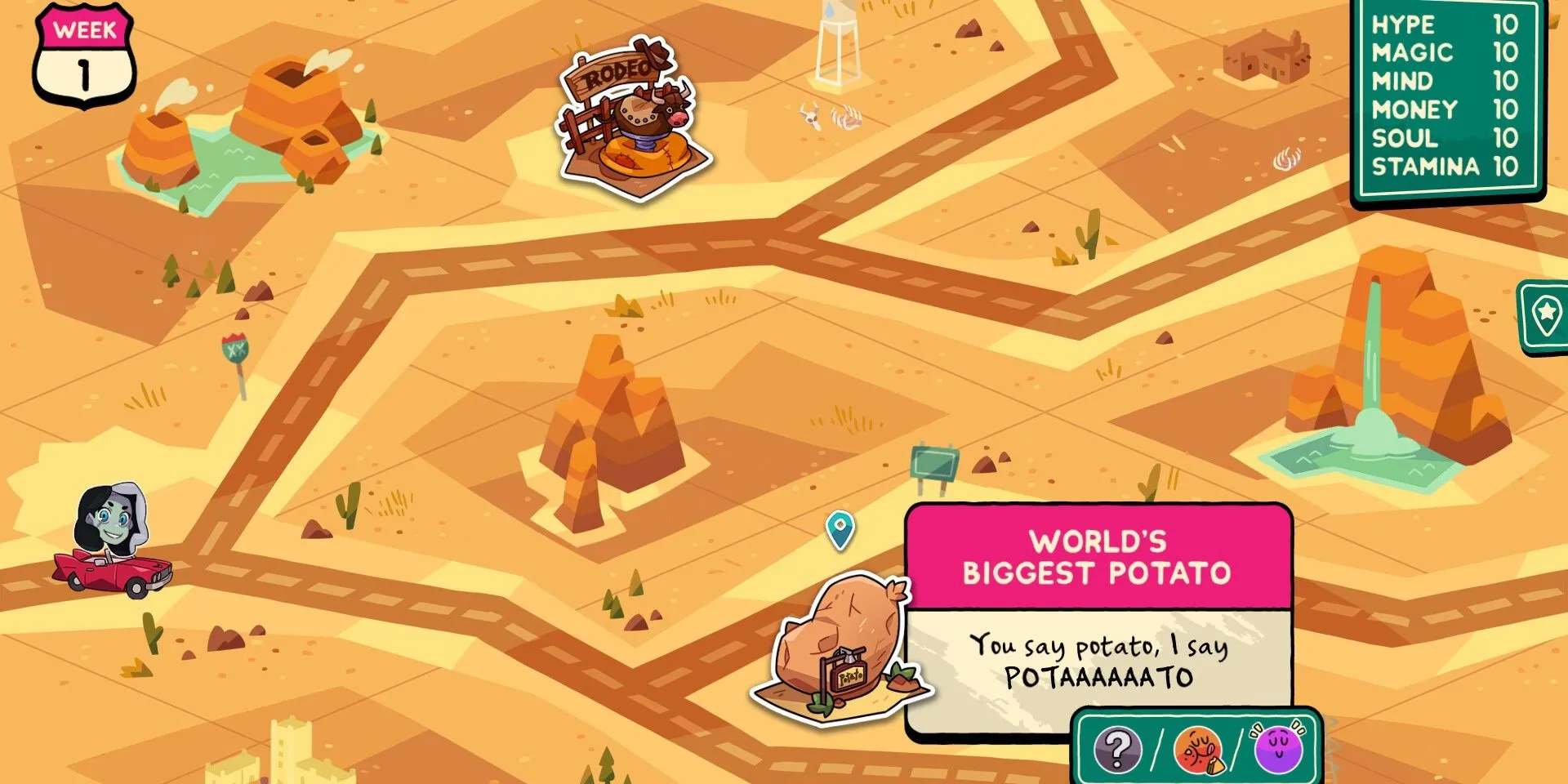 Chọn điểm dừng chân trong Monster Prom 3: Monster Roadtrip