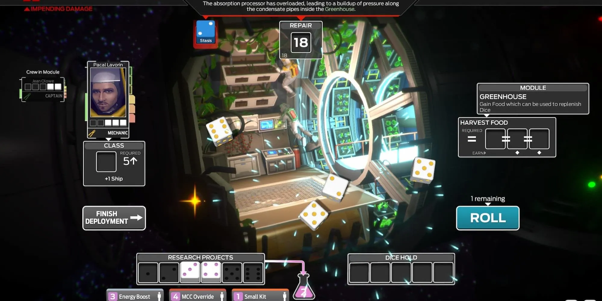 Cơ chế gieo xúc xắc cốt lõi trong game chiến thuật sinh tồn Tharsis
