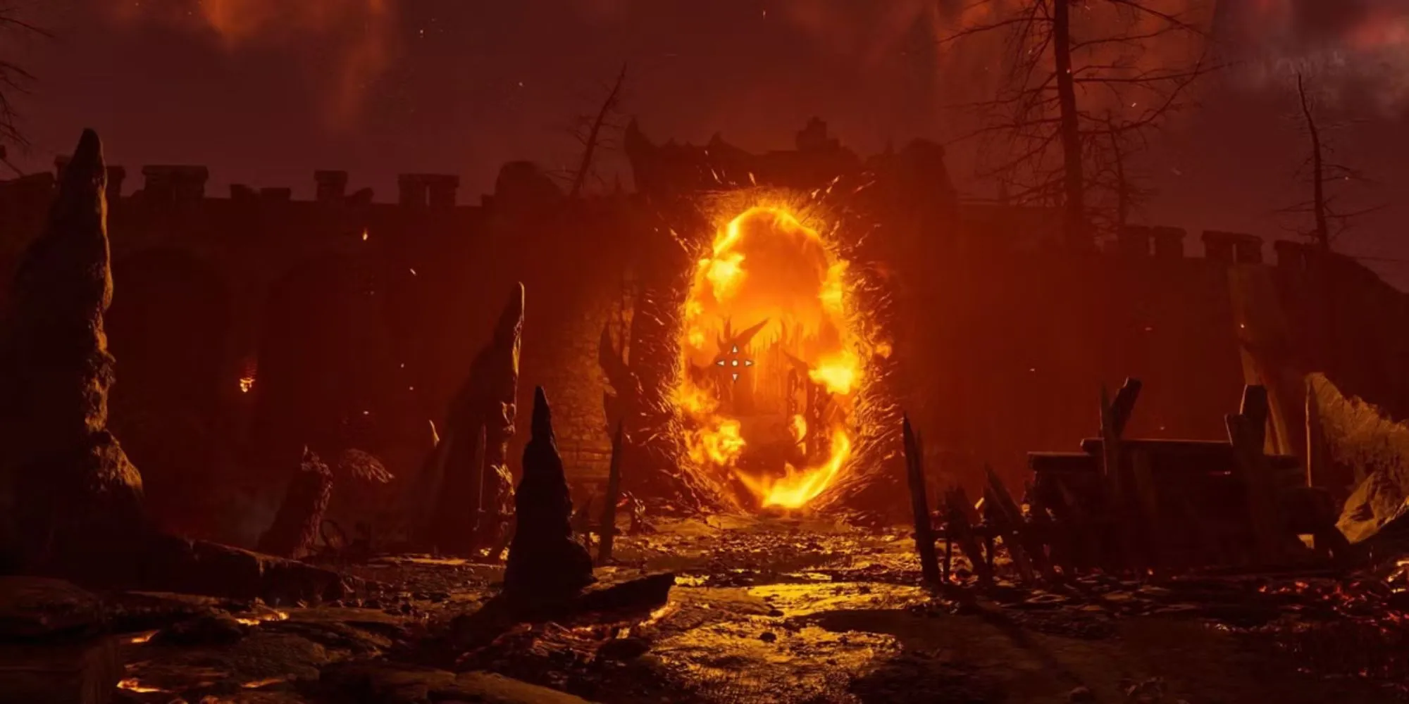 Cổng Oblivion tấn công thành phố Kvatch trong The Elder Scrolls IV: Oblivion