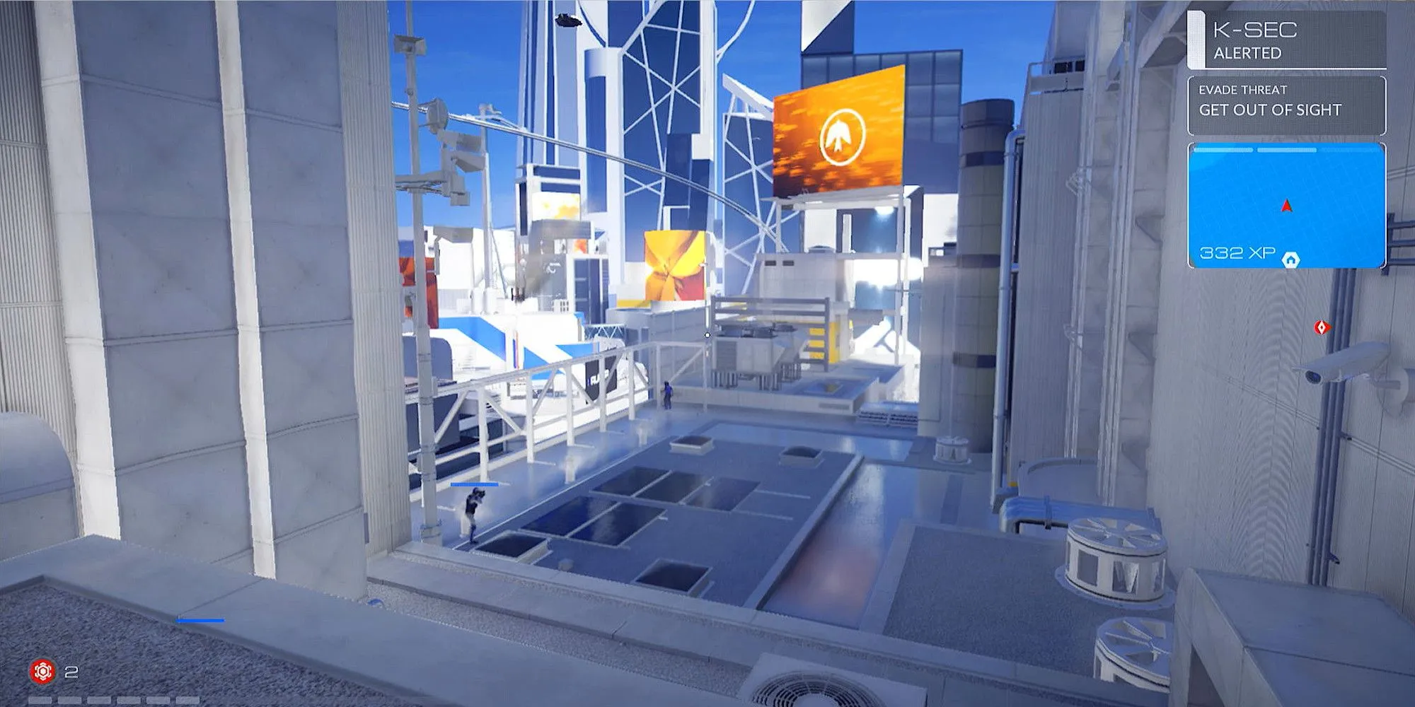 Di chuyển tự do trong Mirror's Edge Catalyst với kỹ năng parkour trên các tòa nhà cao tầng.