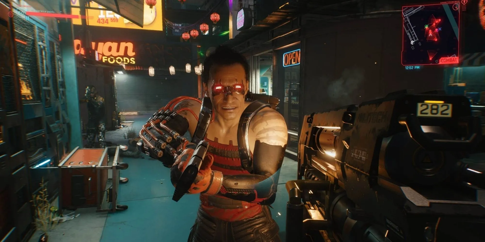 Đồ họa ấn tượng của Cyberpunk 2077 hiển thị cảnh hành động