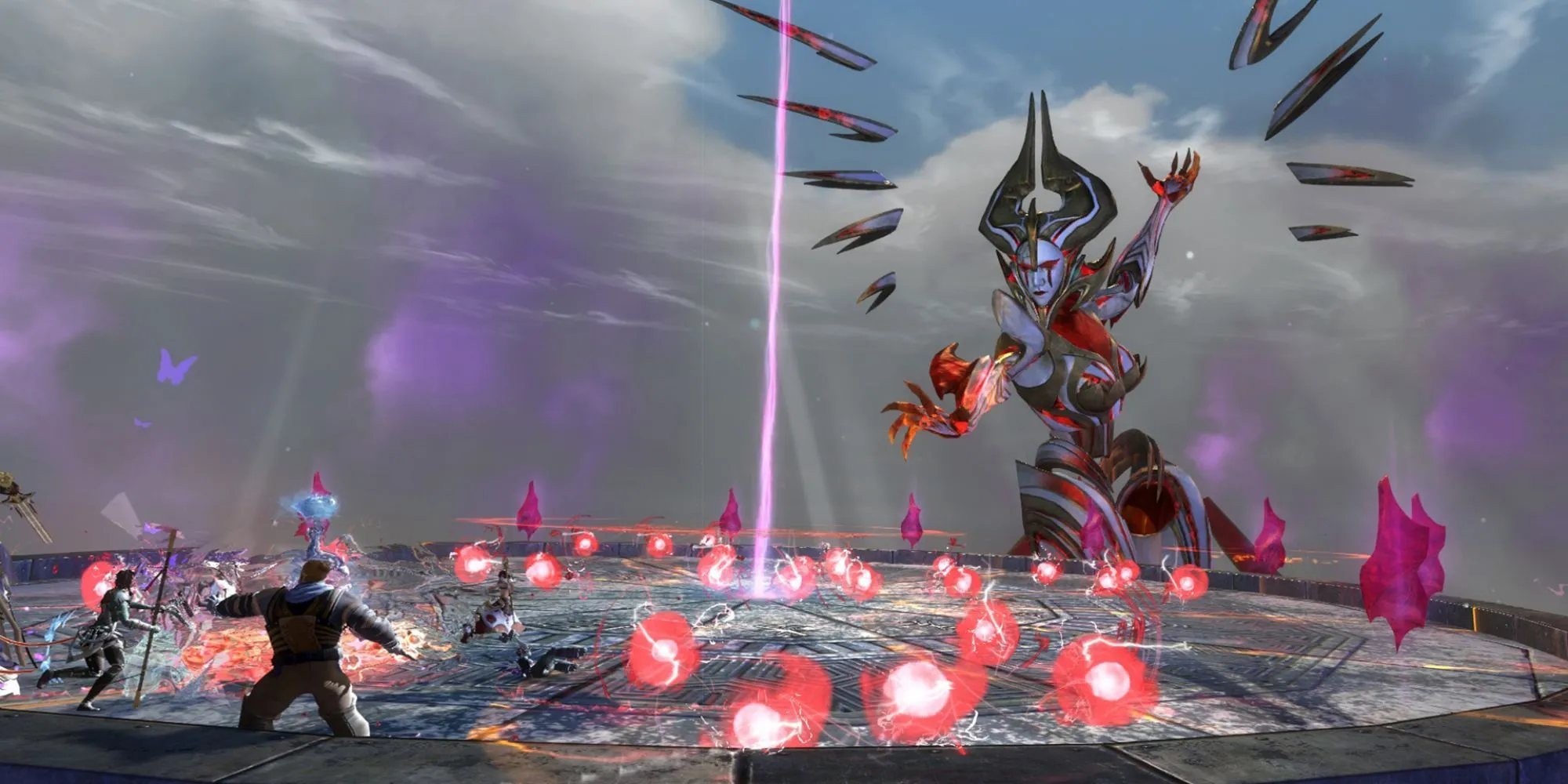 Đội hình chuẩn bị tham gia một đợt Raid trong Guild Wars 2