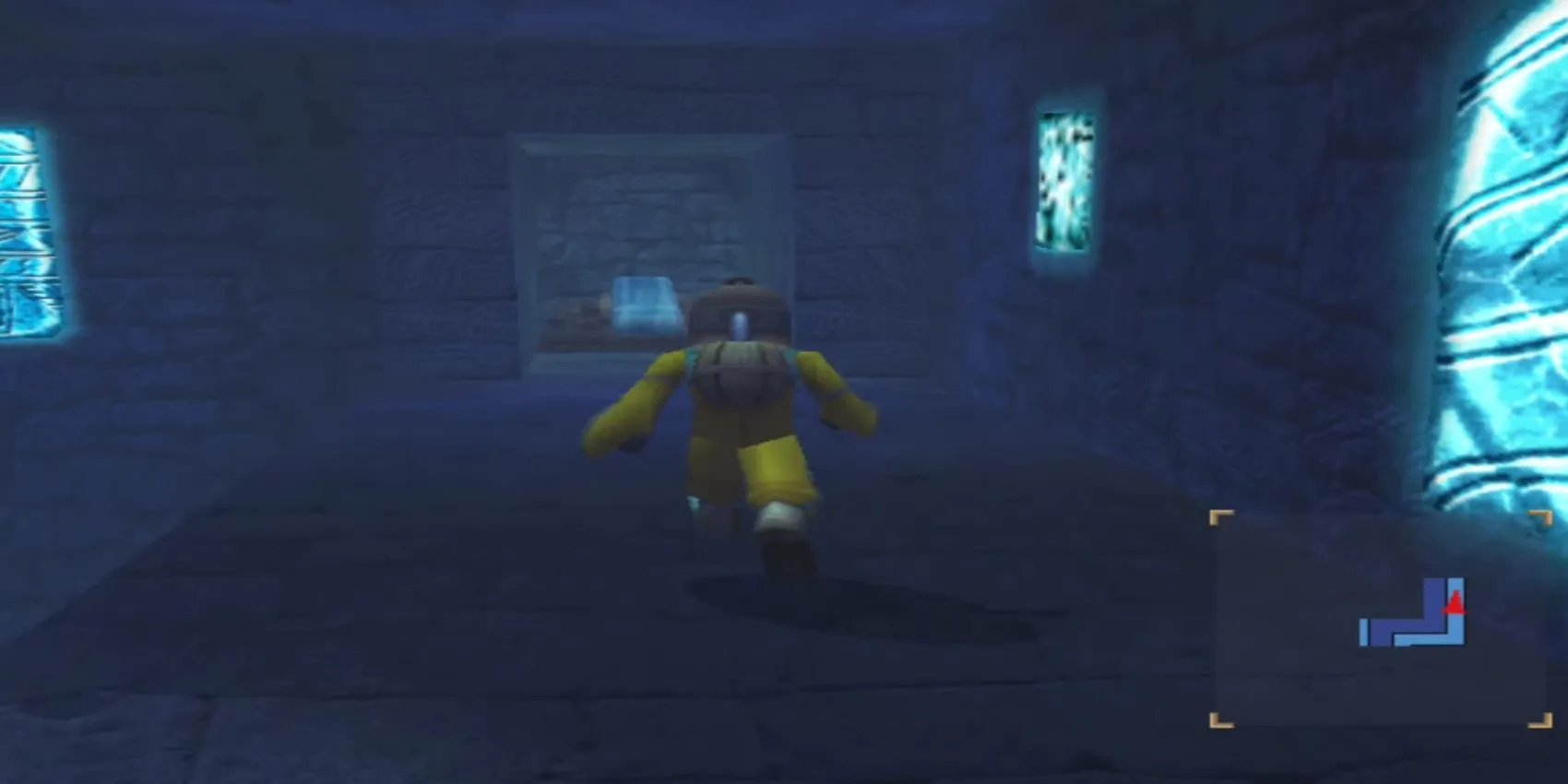 Đội hình Skies of Arcadia di chuyển dưới nước tại Núi Kazai